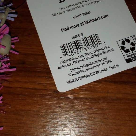 Easter hanging decor which says Happy Easter new with tag - Picture 4 of 4